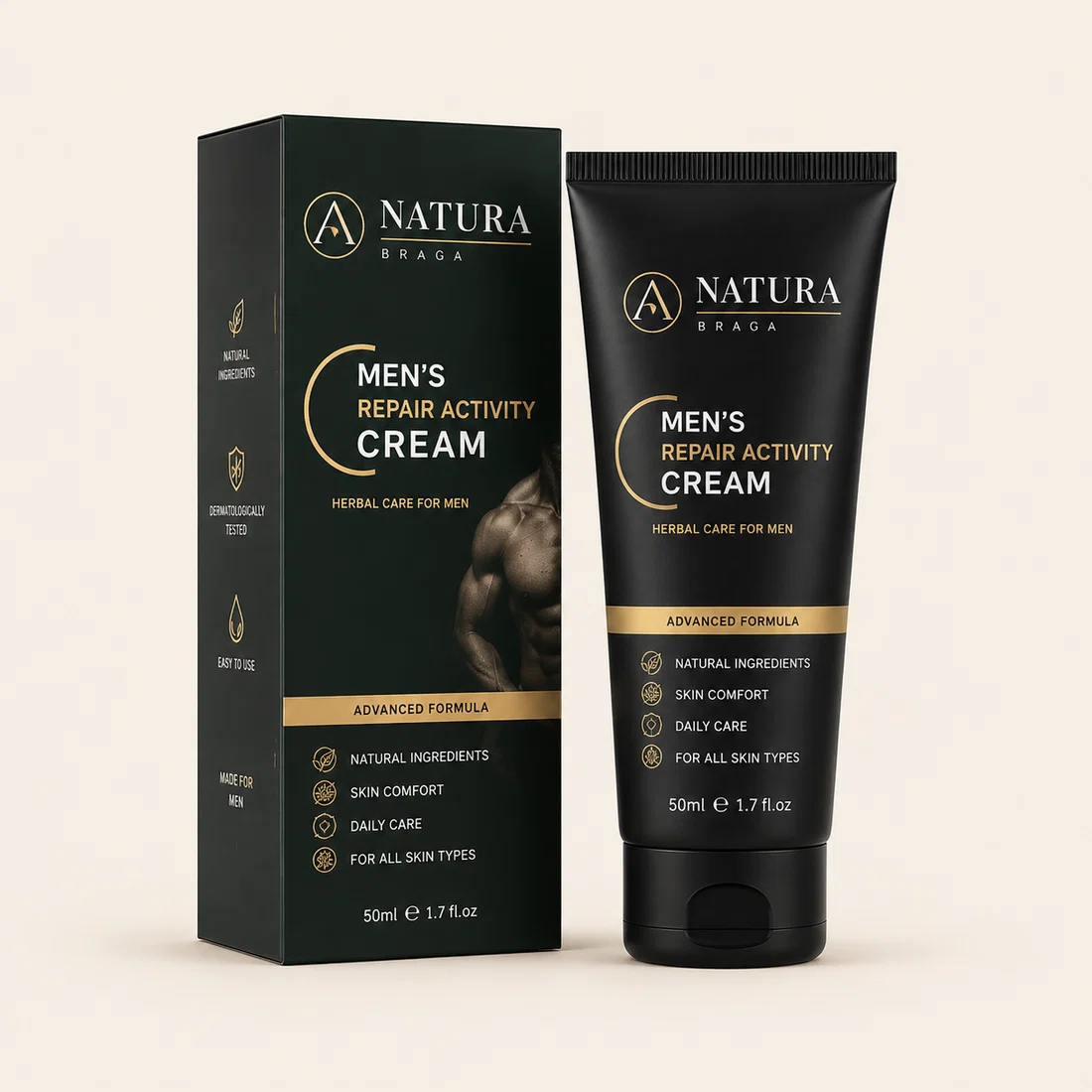 Embalagem do creme Natura Braga